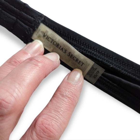 V.s. Halter Bikini Top Black & White w/ Gold Accents XS - Picture 5 of 5